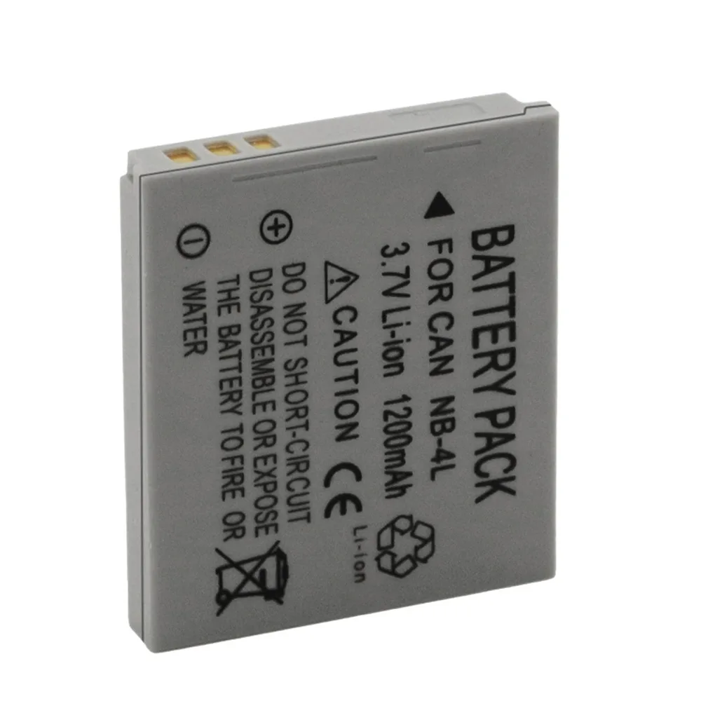 NB-4L NB 4L NB4L Battery 1750mah for Canon IXUS 30 40 50 55 60 65 80 100 I20 110 115 120 130 IS 117 220 225 230 255 Batteries