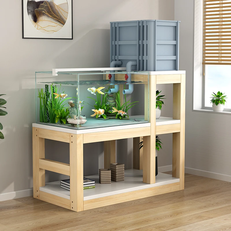 Fish Tank Base Cylinder Rack Lift Rack Floor-Standing Rack Fish Tank Filter Rack Base Cabinet Fish Tank Cabinet Rack