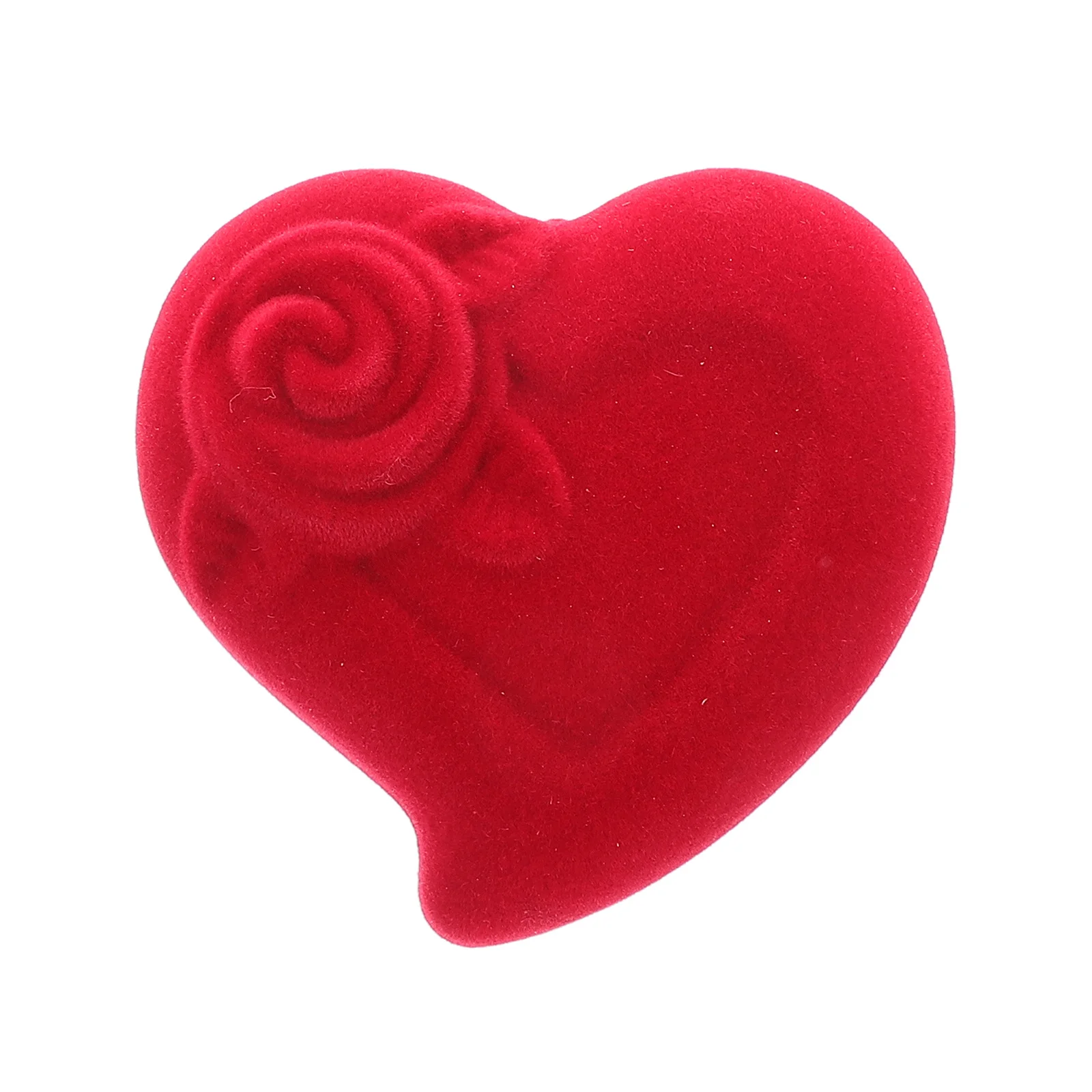 

Heart Ring Box Red Compact Organizer Romantic Proposal Engagement Wedding Jewelry Storage Ring Bearer Box Jewelry