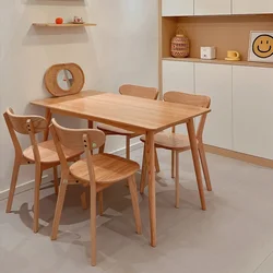 Modern Wood Dining Chair Nordic Minimalist Kitchen Living Room Chairs Home Desk Poltrona De Luxo Furniture Decoration