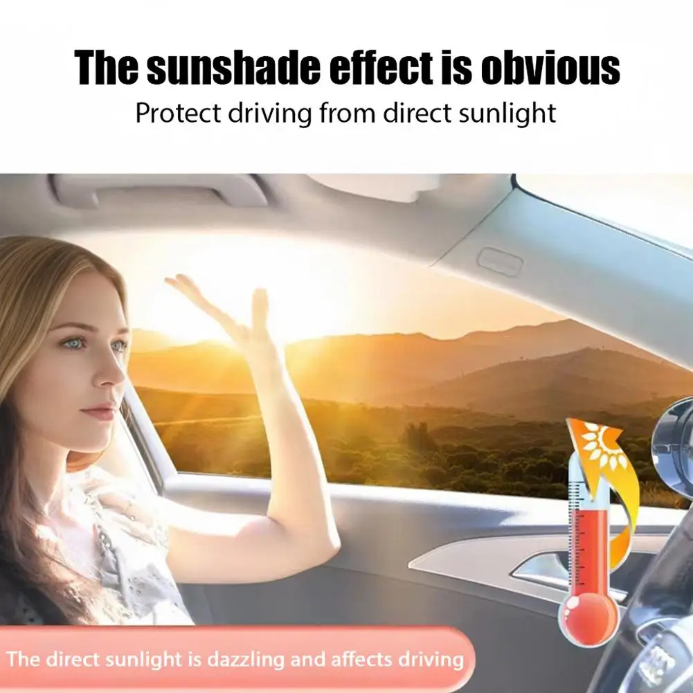 2pcs Summer Car Mini Small Shading and Anti-static Film Car Side Window Sun Protection and Heat Insulation Sunshade Cover