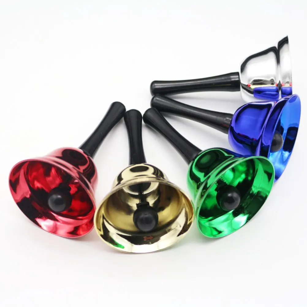 

Hand Ring Bell Percussion Metal Music Toys Musical Instrument for Babies Handbell