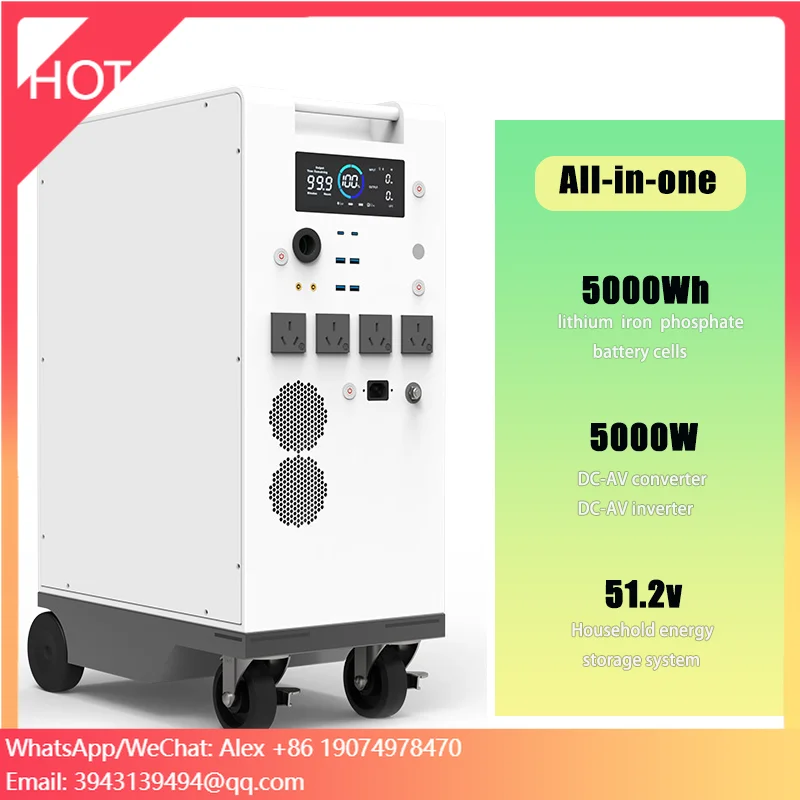 

LUSEN All-In-One Rechargeable 51.2V LiFePO4 Battery 10-20kW Hybrid/Off-Grid Grid Compatible CAN/Rs485/RS-232 Communication IP65