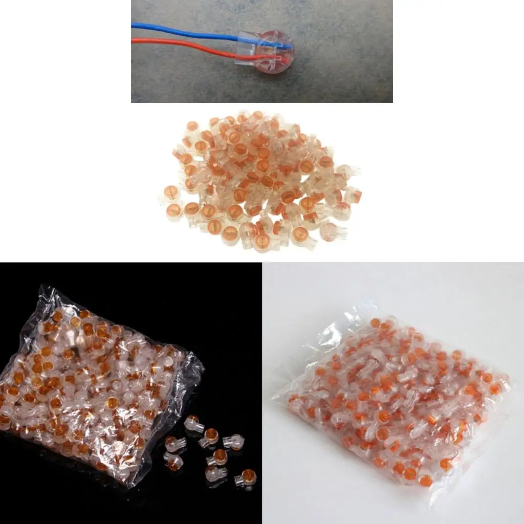 1 DB50 No-Solder 3-Row 50-Pin Male Connector + 200 K1 UY Wire Connectors view 3