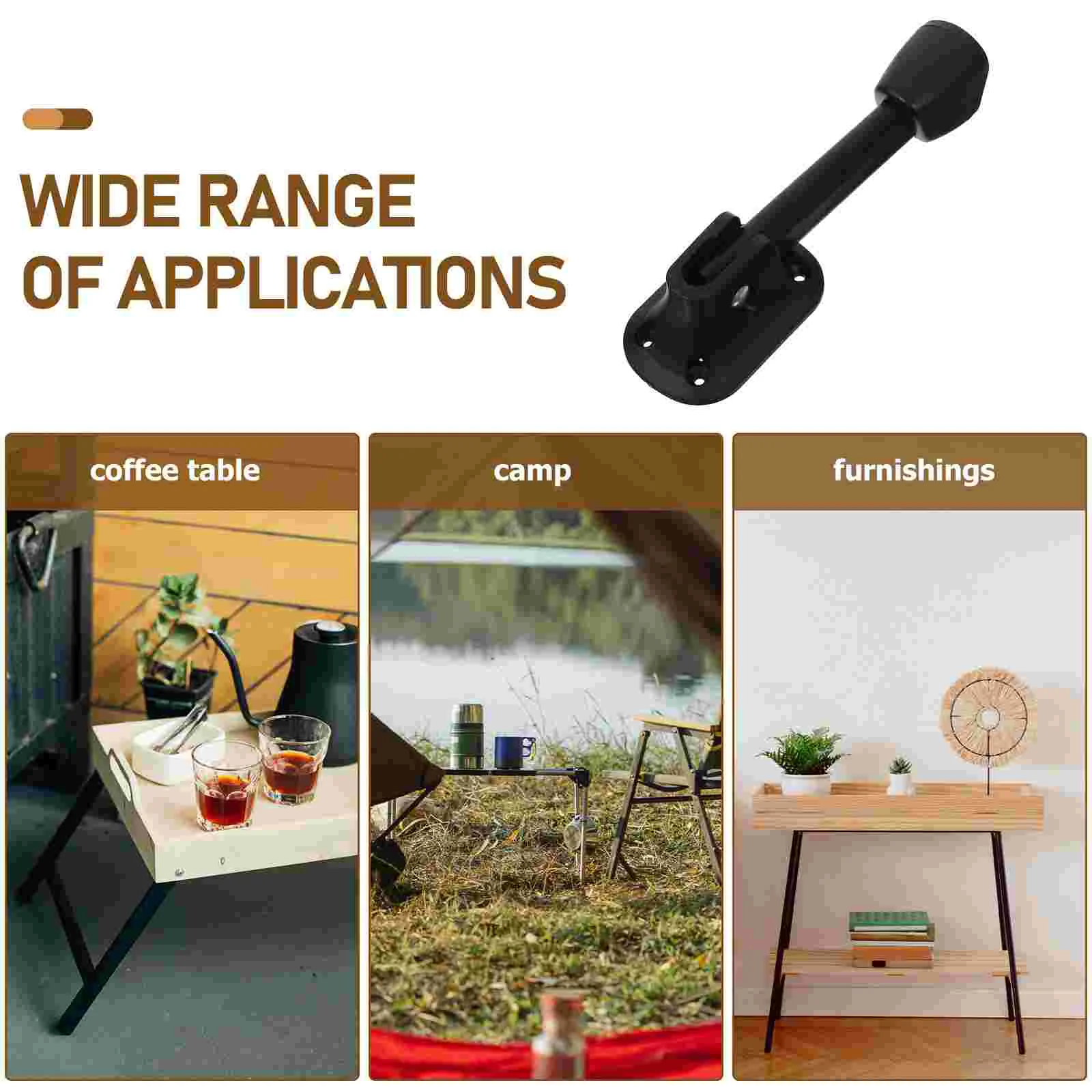 4 Pcs Furniture Table Legs Folding Dining Work Brace Office 1450X400X320CM Wrought Iron Adjustable for Desk