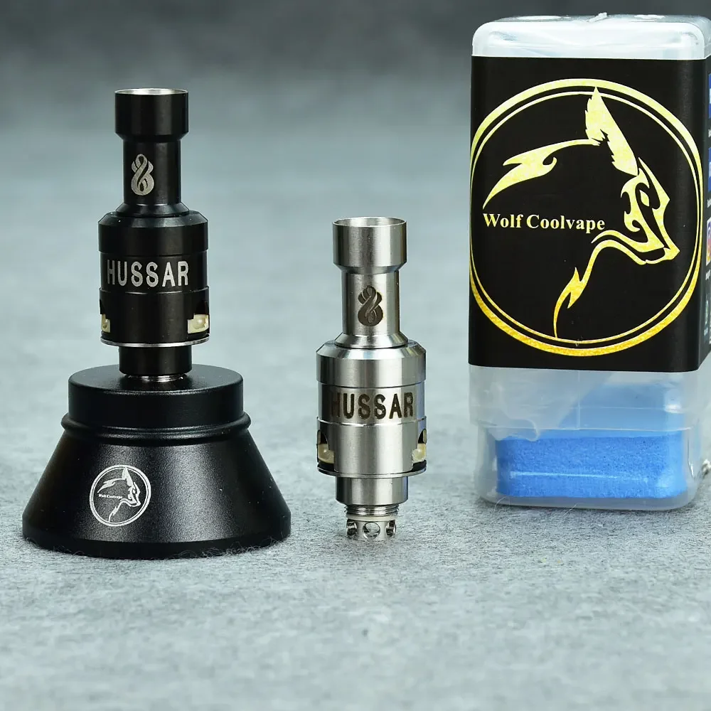 WolfCoolvape Billet Box Boro Mod Vape Hussar STE RBA Bridge 316ss Atomizer Tank Vape Atomizer 9 AFC Pins 2.0-4.5mm replacement coil