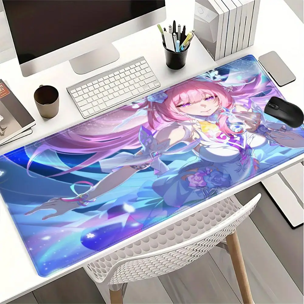 

Коврик для мыши с логотипом Honkai Star Rail Cyrene, коврик для мыши для ноутбука, офисный большой игровой коврик для мыши с резиновым дном, нескользящий HD настольный коврик