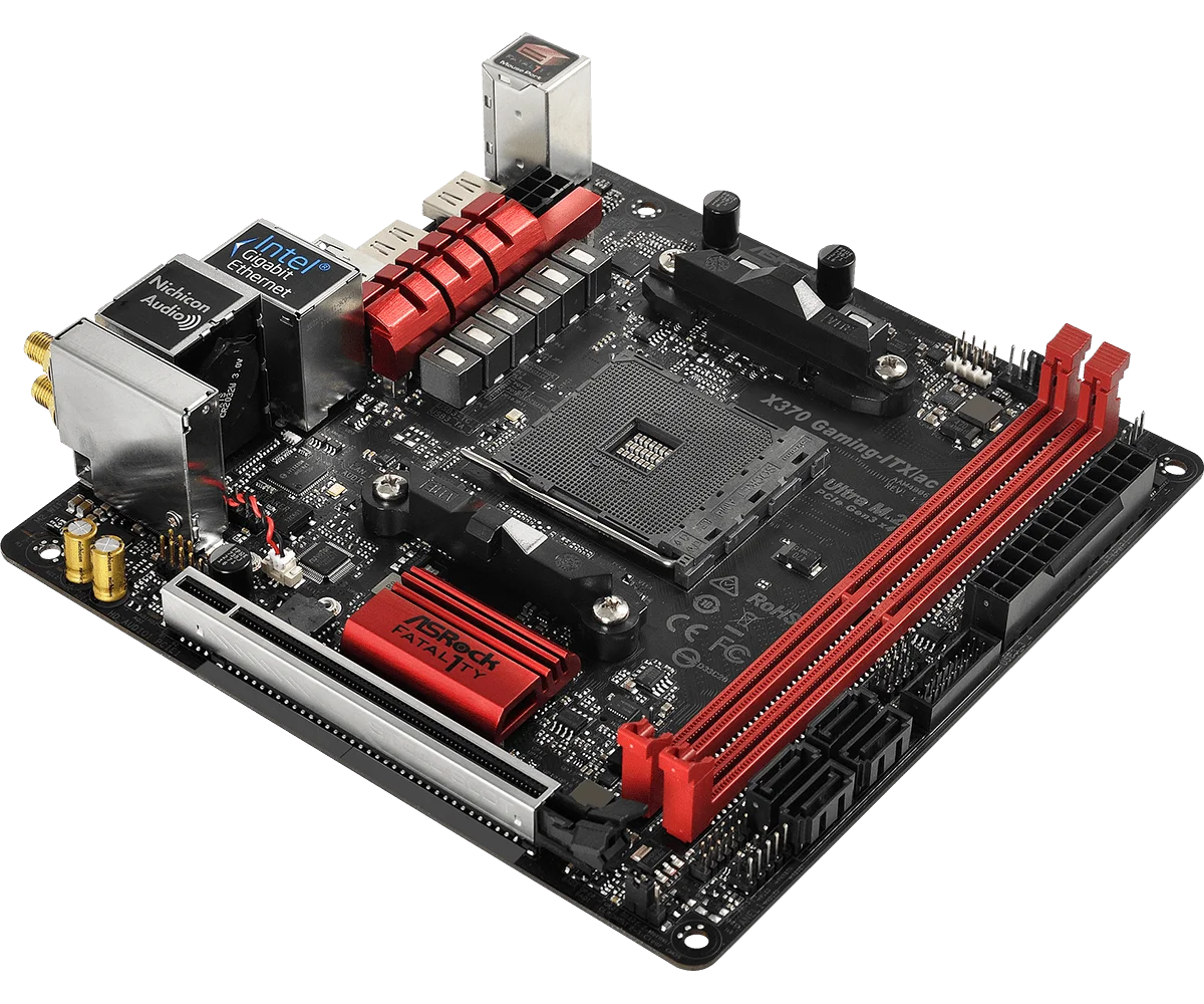 ASRock AMD X370 Motherboard X370 Gaming-ITX/ac AM4 DDR4 32GB support Ryzen 5800 1600 4500 2200G 2600 5700 5600 cpu Mini-ITX