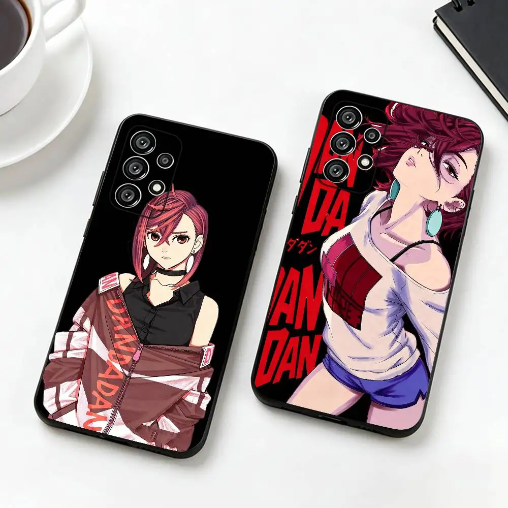 Momo Ayase D-dandadan  Phone Case For Samsung S25,S24,S21,S22,S23,S30,Ultra,S20,Plus,Fe,Lite,Note,10,Black Cover
