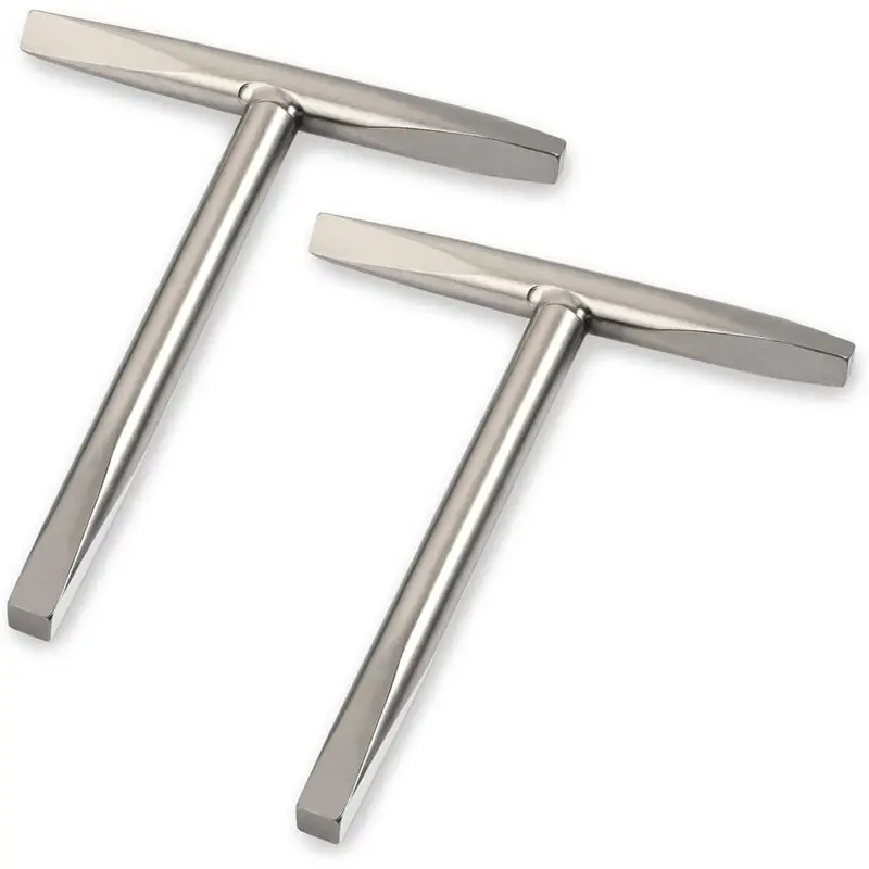AB42-T Bar Universal Square Key 2PCS Head Compact Easy Carry Loft Hatch Key Access Panel Door, 3 Square Keys Home& Professional