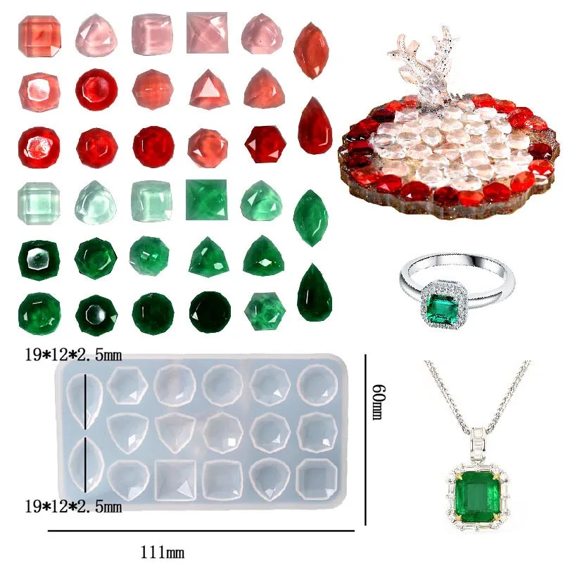 Cabochon Gem Jewelry Silicone Mold for Crafting