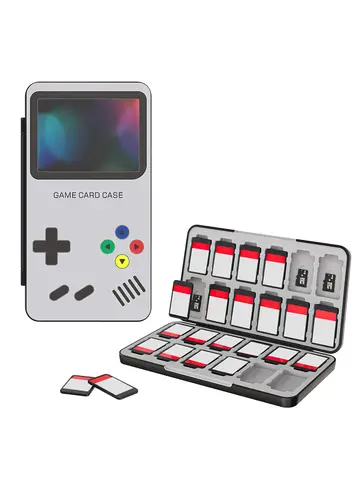 Suitable for Nintendo Switch&Switch OLED&Switch Lite game card case, portable Switch game storage card, with 24 game card slots