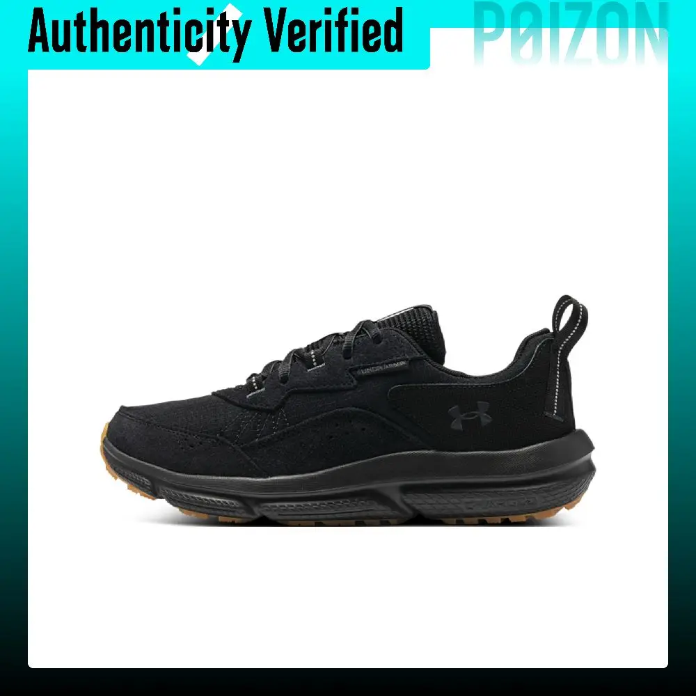 Under Armour Charged Verssert 2 FW25 Leather Low top Running Shoes Men's Black 3027178-001