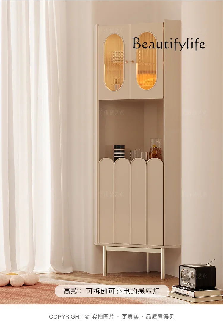 X American-Style Solid Wood Triangle Locker Household Simple Corner Cabinet