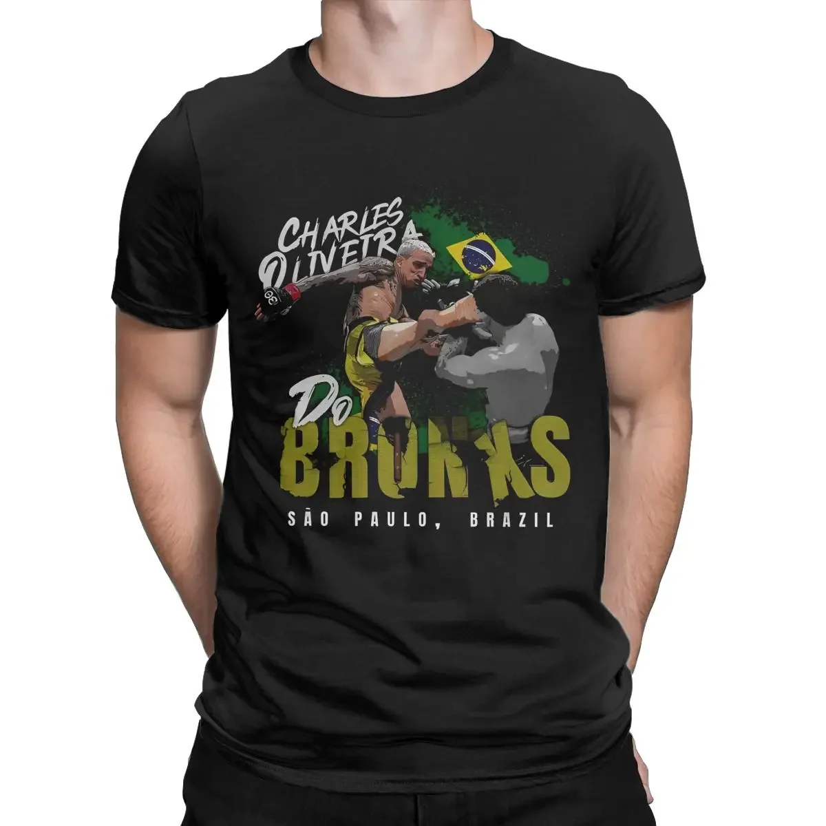 

Women's Pure Cotton Creative T-shirt Short Sleeve Clothes Summer Charles Oliveira Do Bronxs Brazil Boxer T Shirt Merchandise Men