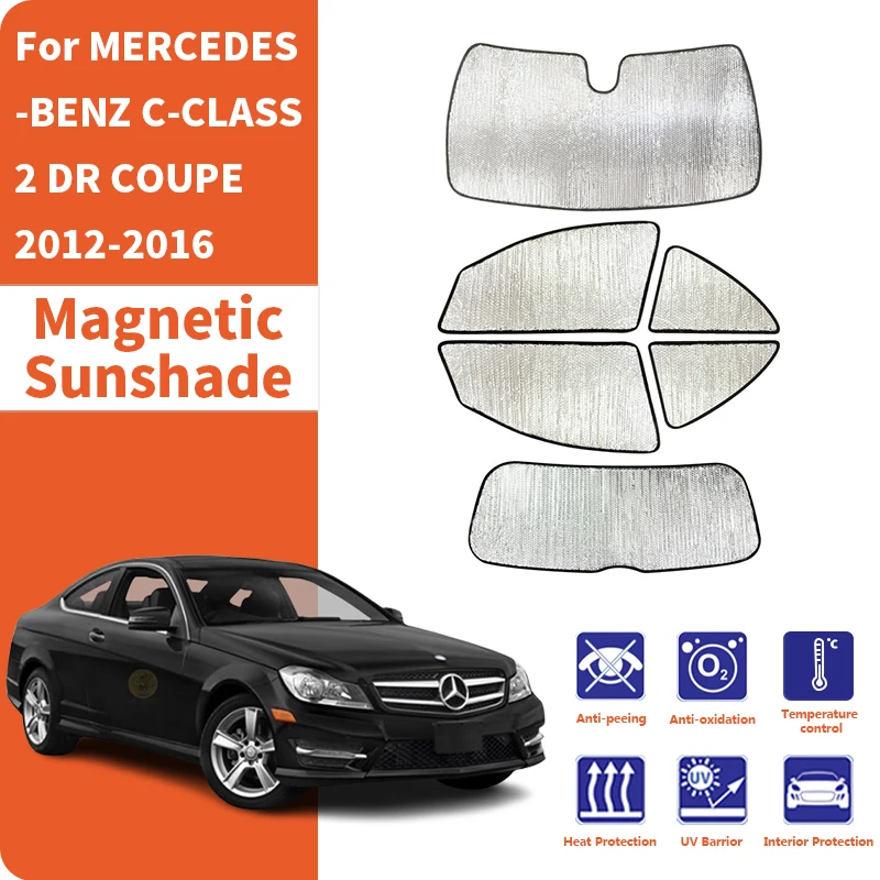 

Car Window Sunshade Anti-UV Car Sun Window Visors Sunshade Covers Accessories For MERCEDES-BENZ C-CLASS C204 2DR COUPE 2012-2016
