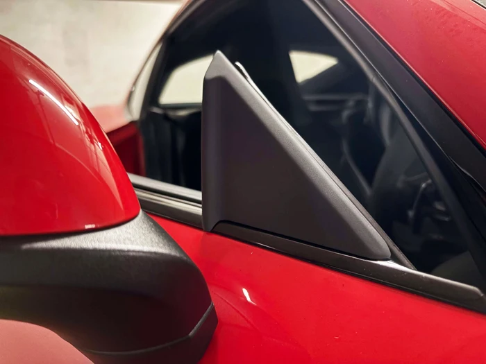 

A Pillar Wind Deflector Pair For Porsche Cayman & Boxster 981 718 Black Color Durable Stylish