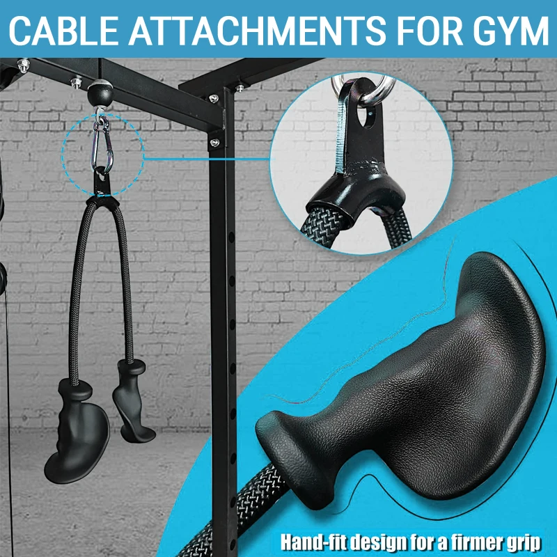 

Pulley Machine Accessories for Lat Pulldown & Tricep Training, Compatible with Home Gym