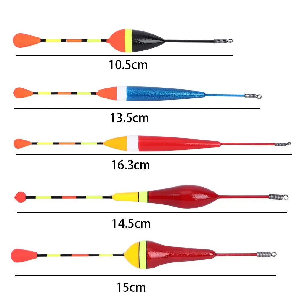 لملحقات الصيد طويلة الذيل يطفو تتقلب بوبر الصيد تعويم تعويم مجموعة العوامة الصيد ضوء عصا #6