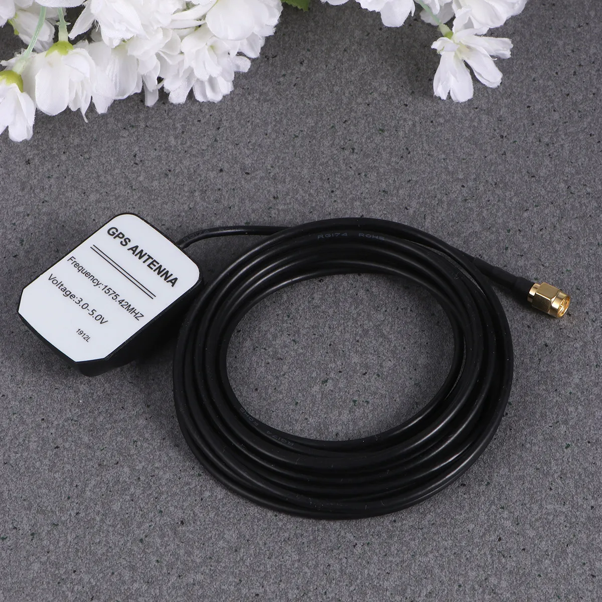Car GPS Antenna Cable High Gain Active External Secondary Amplifier Feeder Ceramic Wire High Stability Low Noise