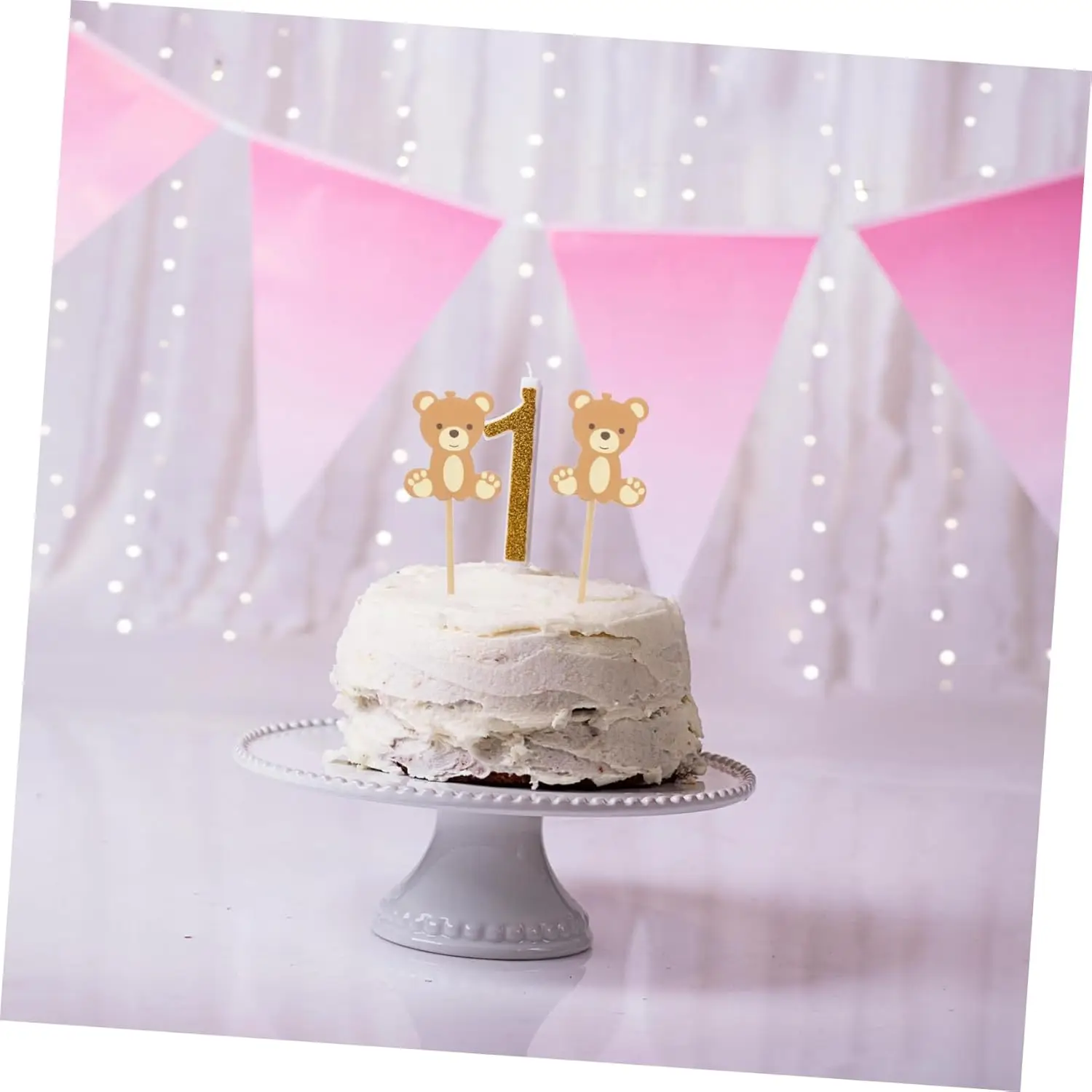 20 Stück Bären-Kuchenbilder, Geburtstagstorte-Dekorationen, alles Gute zum Geburtstag, Schild für Bären-Thema-Party-Dekorationen – Detail 8