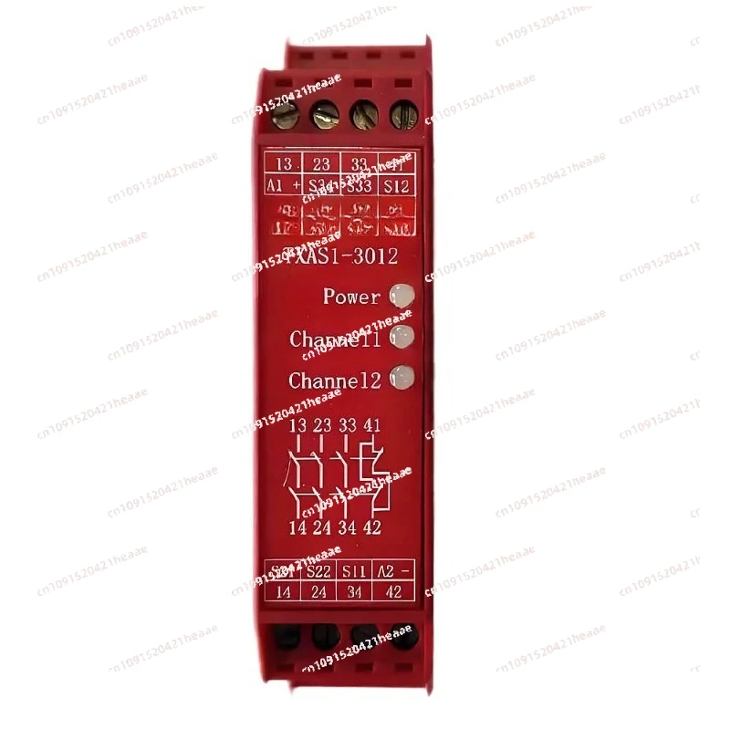 Suitable for TXSA1-3012 24V Intelligent Safety Relay Module Dual Channel Input, 3-Channel NO 1-Channel NC Output