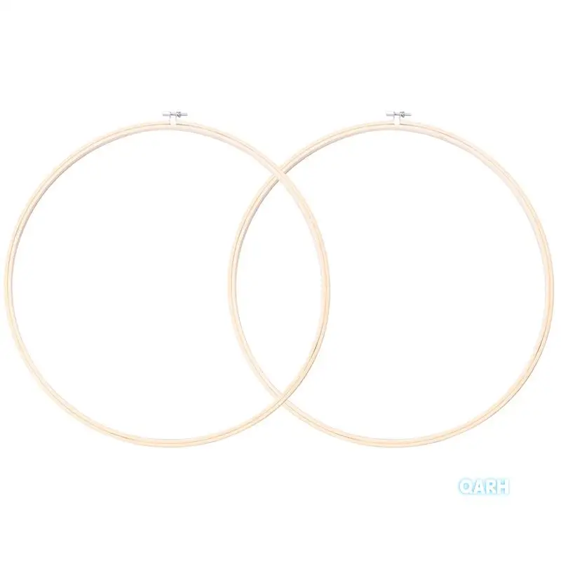 

40Cm DIY Crosss Stitchs Embroidery Circle Bamboo Hoop Crosss Hoop Ring Support Wooden Needle Craft Tools Durable