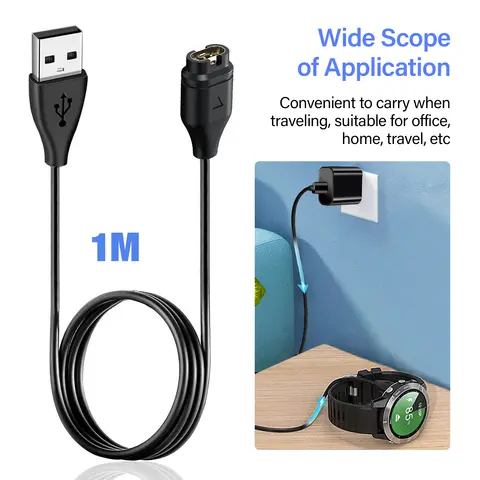 New For Garmin Fenix 7 7S 7X 6 6S 6X 5 5X 5S Vivoactive 3 Forerunner 945 935 245 Instinct 2 USB Charging Cable Data Cord Charger