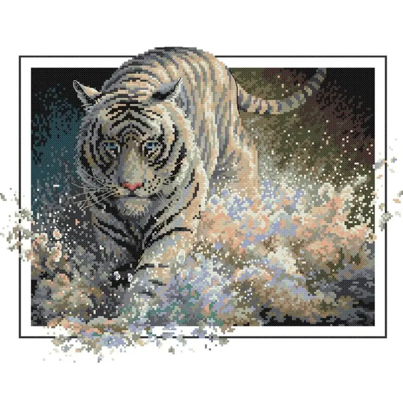 Serie Tigre Animale Kit Punto Croce Aida 14CT 16CT 11CT Tela Stampata Tessuto Ago Filo Set FAI DA TE Ricamo A Mano Decorazioni Per La Casa