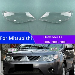 For Mitsubishi Outlander EX 2007 2008 2009 Car Front Headlight Headlamps Transparent Lampshade Lamp Shell Case