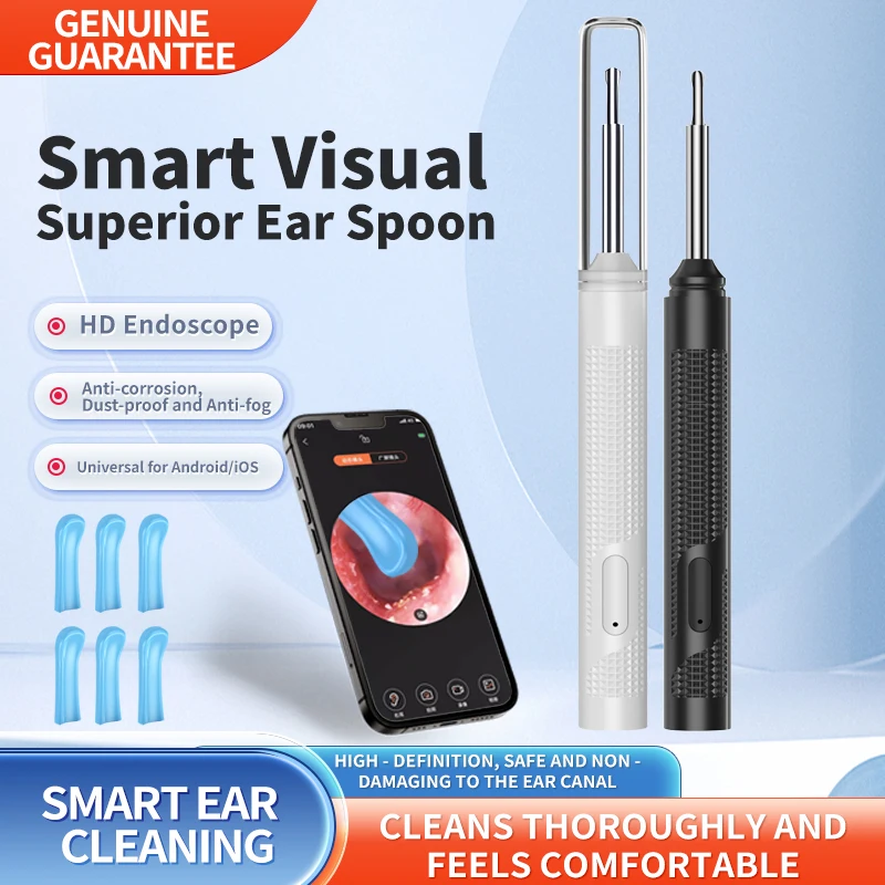 

The latest model of visual ear pick comes with a sterilization function, allowing for safe use