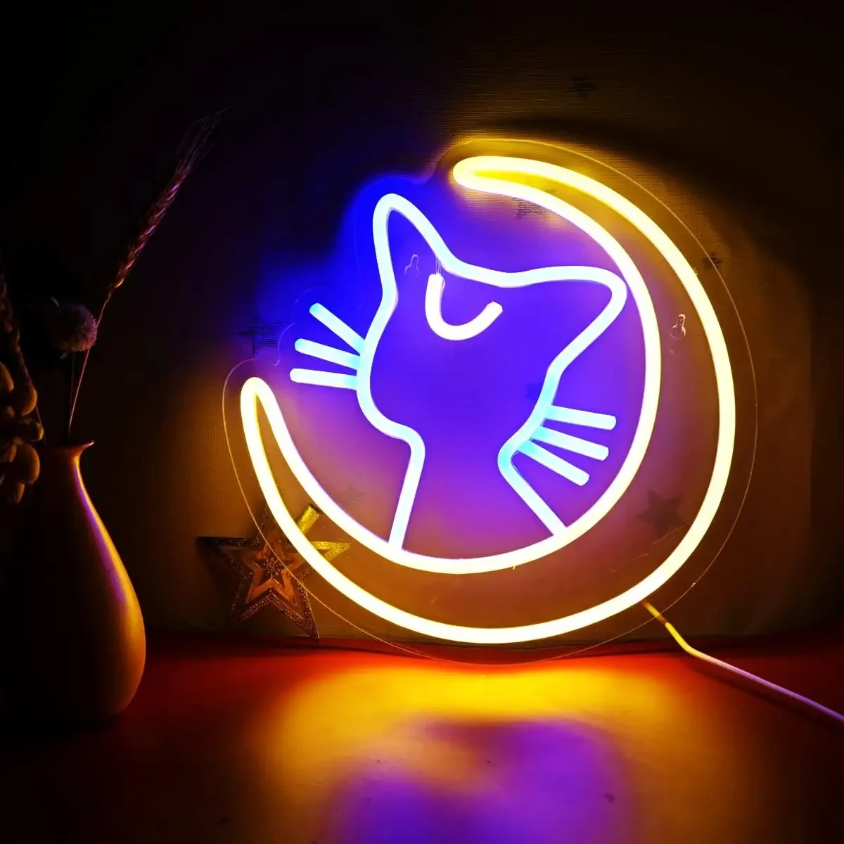 Anime Sailor Moon Cat Luna Neon Signs Wall Decor Birthday Gifts Dimmable Led Sign For Girl\'s Room Bedroom Decor Party Decor Gift