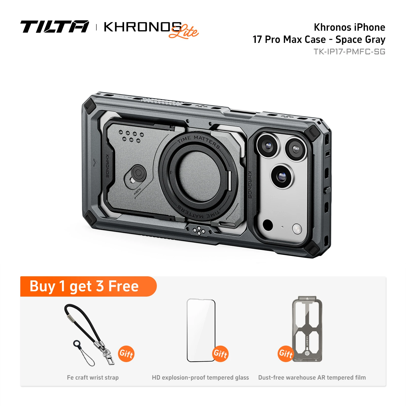 TILTA Khronos Classic 17 Pro/Pro Max モバイルビデオケージ iPhone