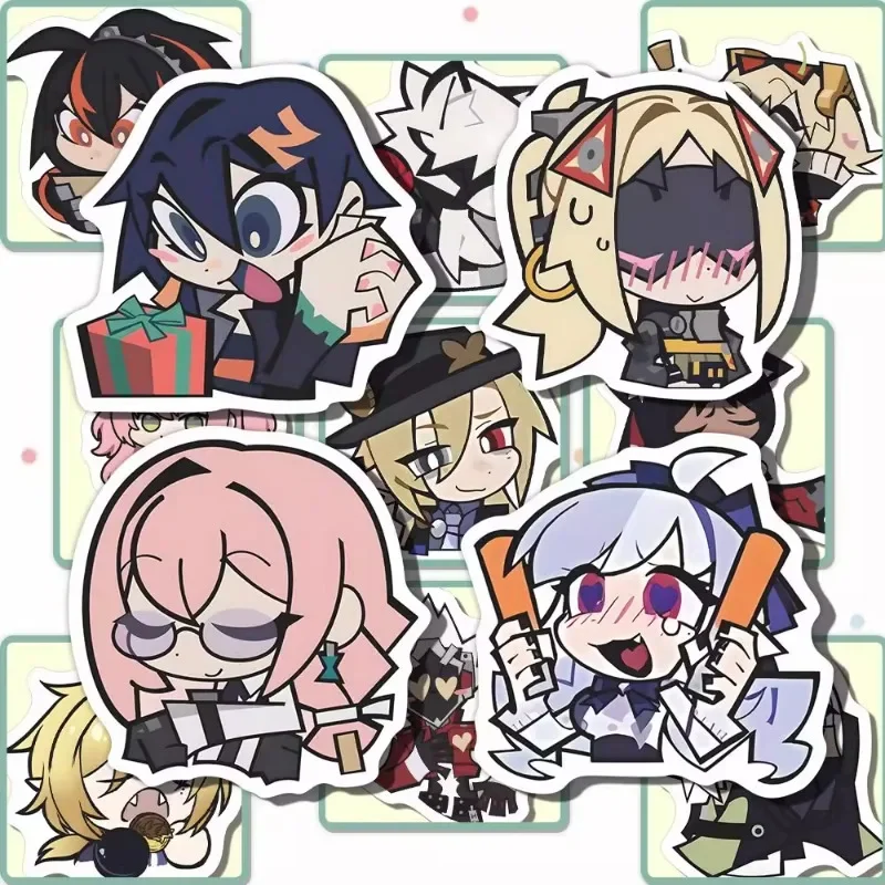 49 Cute Chibi Asaba Harumasa Stickers from Zenless Zone Zero - Perfect DIY Decor for Skateboards, Laptops, Suitcases & Guitars