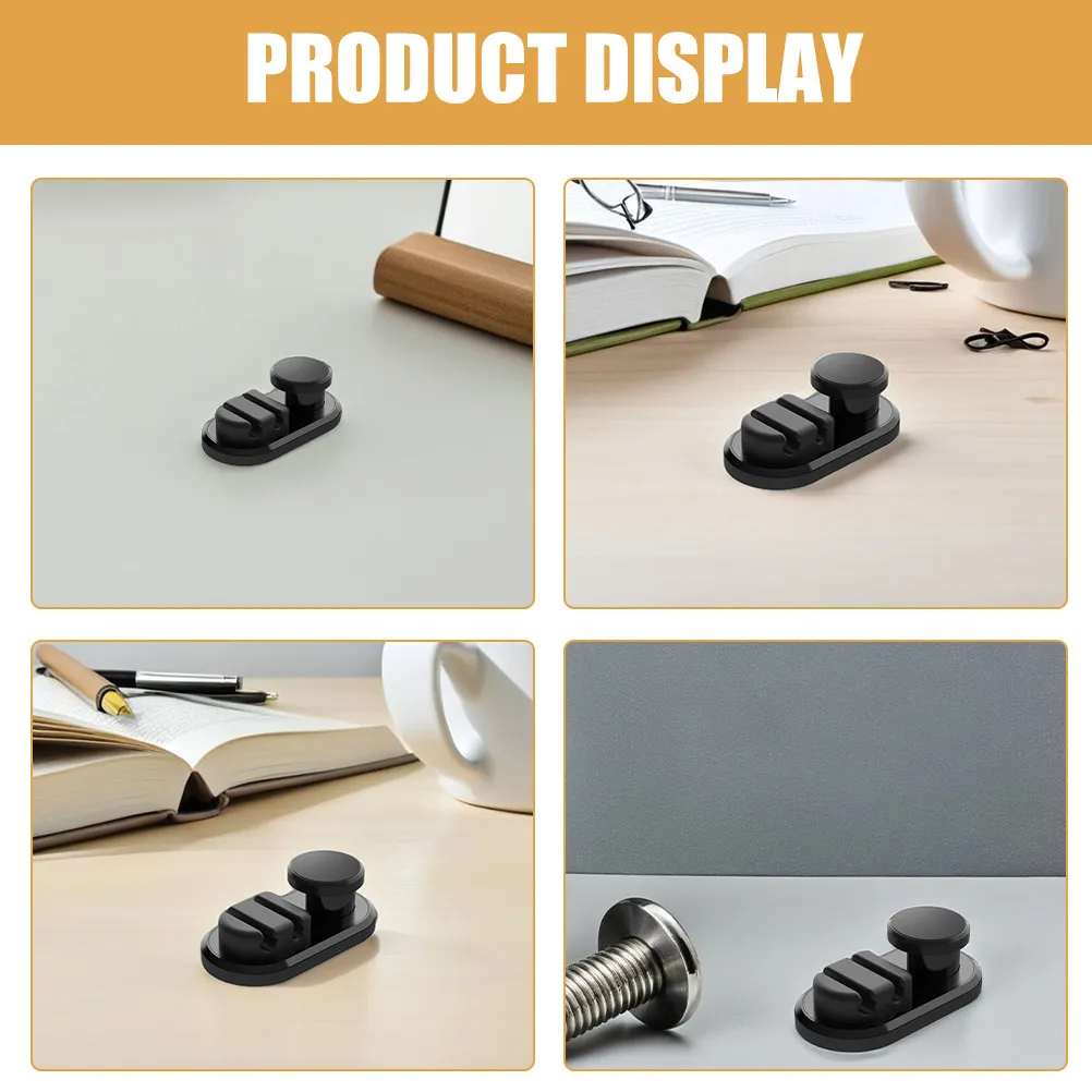 2Pcs Data Cable Organizer Plastic Cord Holder Clips for Desk Car Office Cord Management Charging Cable Clips Car Dash Organizer