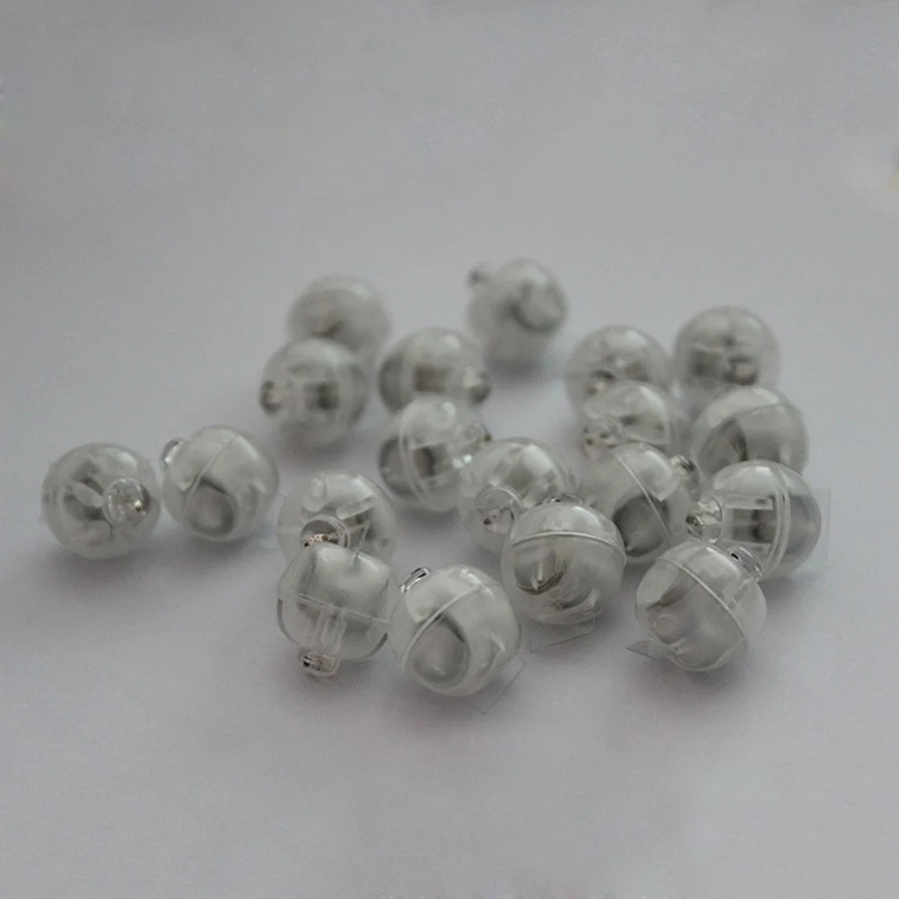 

10 Pcs 1 4cm Diameter Round Ball LED Balloon Lights Mini Luminous Lamp Tumbler Night Light for Home Wedding