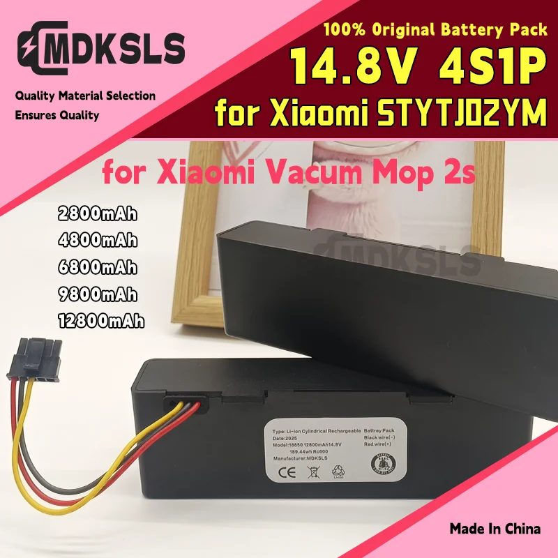 STYTJ02YM 14.8V Battery Original for Xiaomi Mijia LDS Vacuum Cleaner,Mi Robot Vacuum-Mop P,Mi Robot Vacuum-Mop 2S/Haier JX37