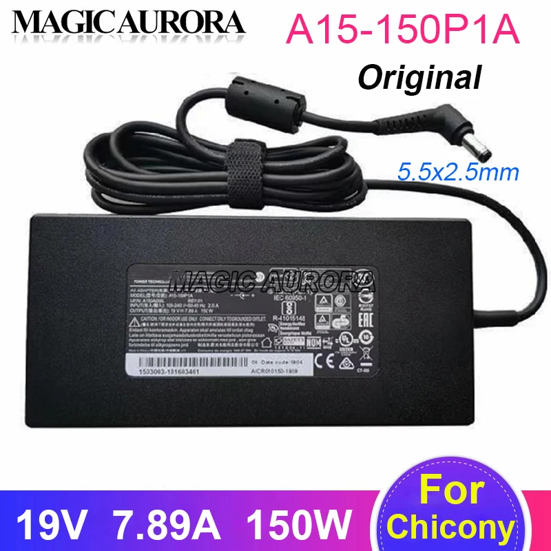 

Original A15-150P1A Laptop Adapter 19.5V 7.89A 150W For Hasee Z7-I7 k670e for Clevo P655RA P671RA SAGER NP8954 Computer Charger
