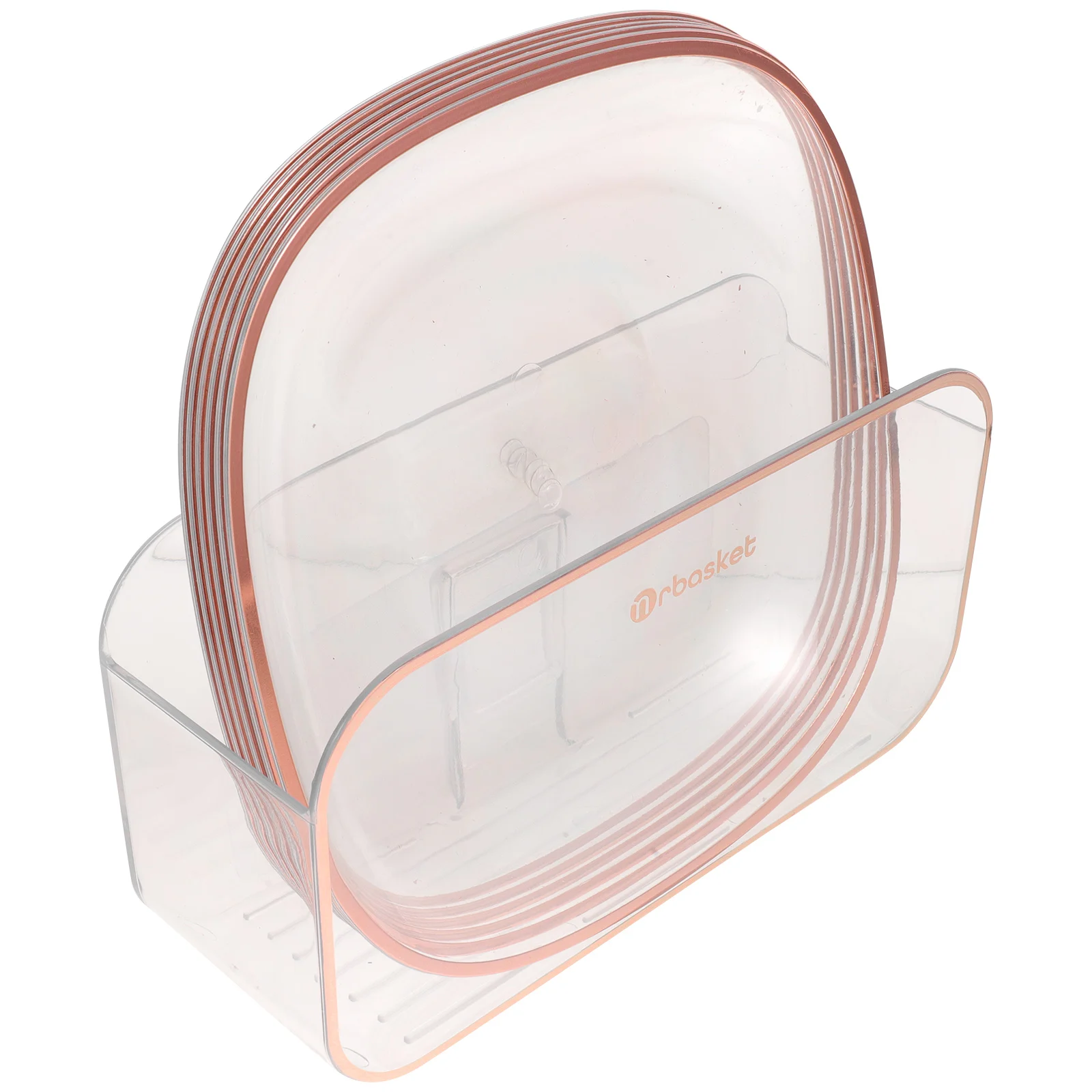 

1 set Serving Plate Trash Tray Reusable Plastic Food Tray for Snacks Desserts Appetizer Candy Container Household Storage Holder