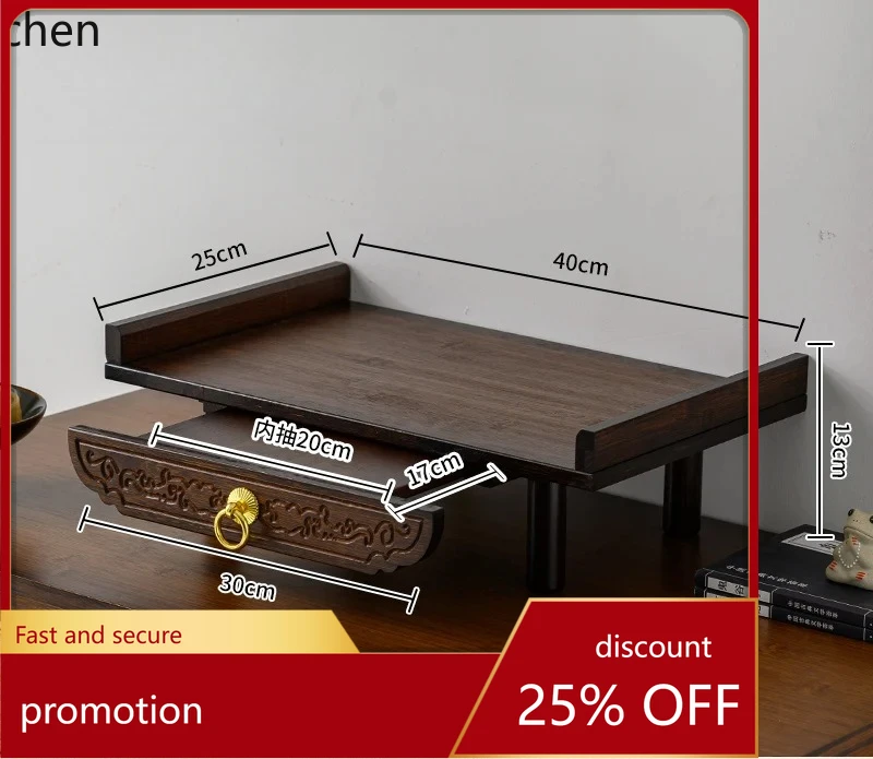 

CZ Altar Buddha Statue Base Elevated Offering Table Worship Table God of Wealth Display Stand