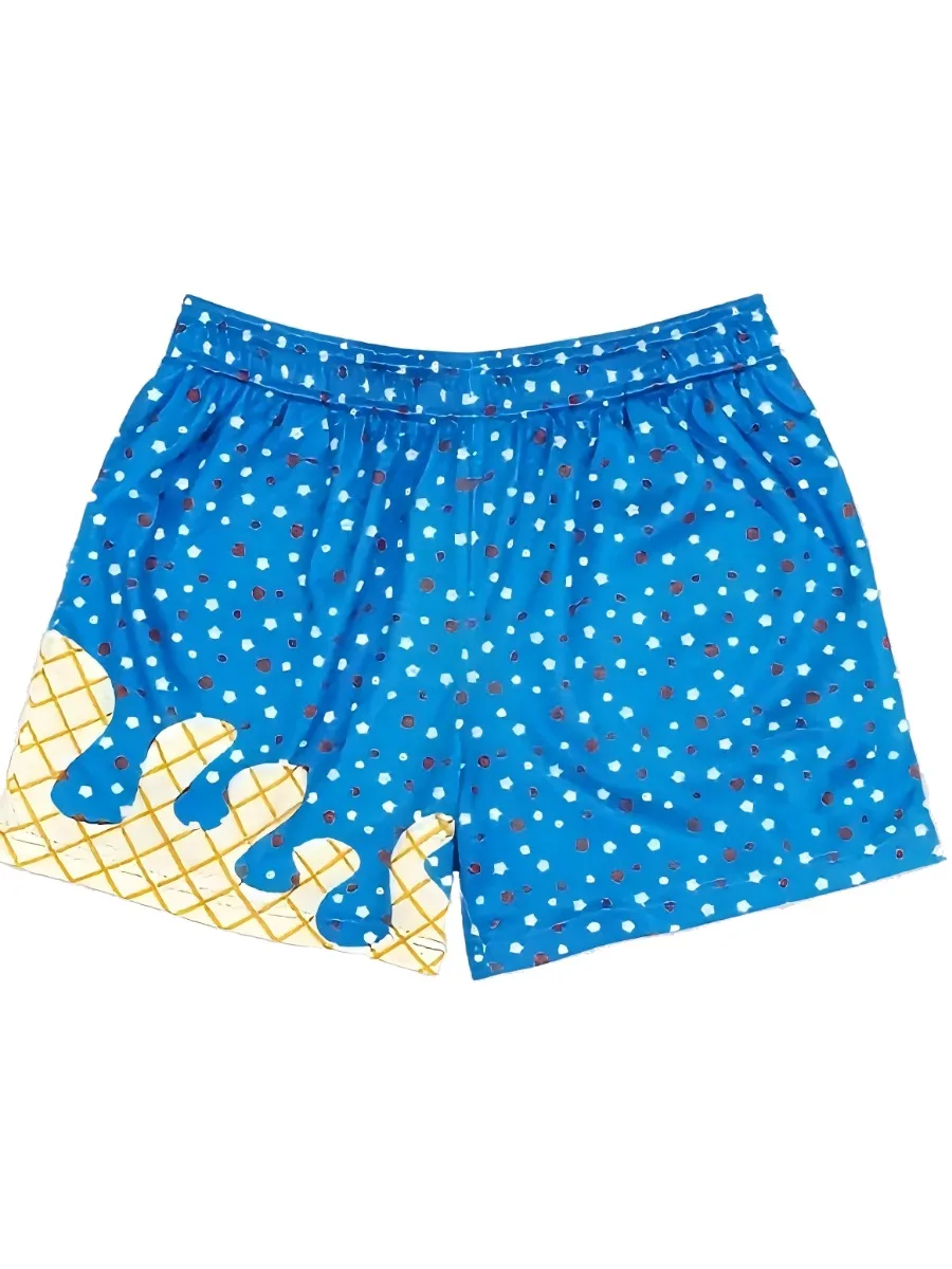 Мужские бейсбольные шорты с мороженым, повседневные летние шорты для гольфа, бега, спорта и пляжа