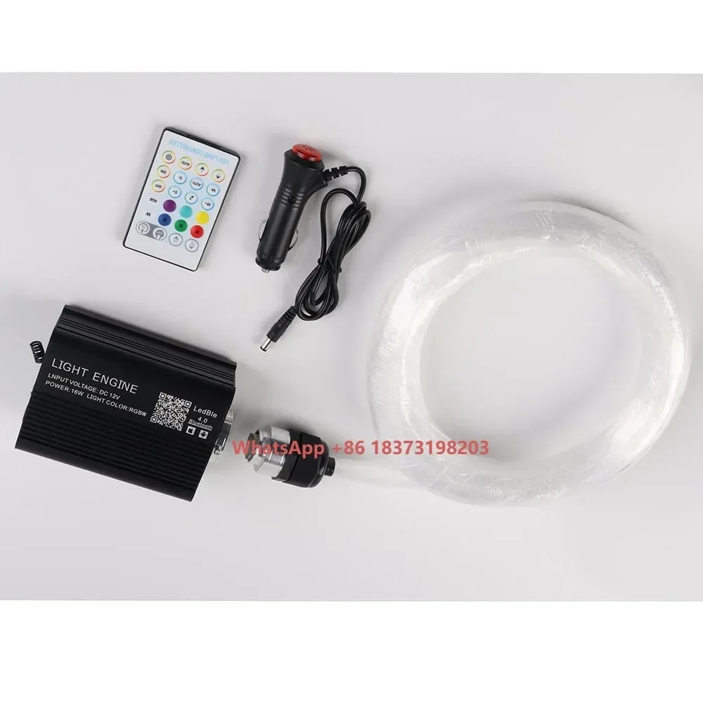 

ICarsin 16W RGBW Twinkle LED Fiber Optic Starlight Headliner Kit Starry Sky Car 3 Meter for Car Roof Ambient Light App Control