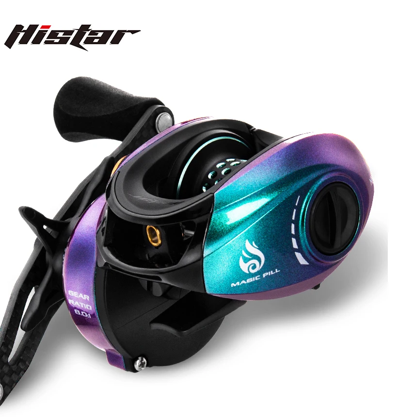 HISTAR BFS Bait Finesse System 160g Ultralight 11BB 8.0:1 High Ratio Magnetic Brake System MAGIC PILL Baitcasting Fishing Reel