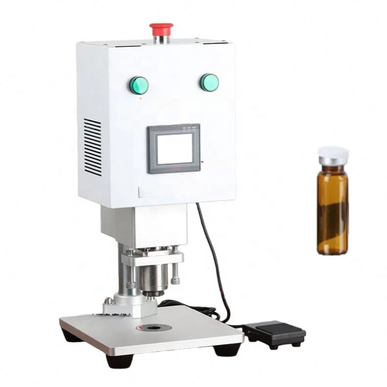 High Precision Aluminum Cap Sealing Machine Perfume Bottles Small Batch Production