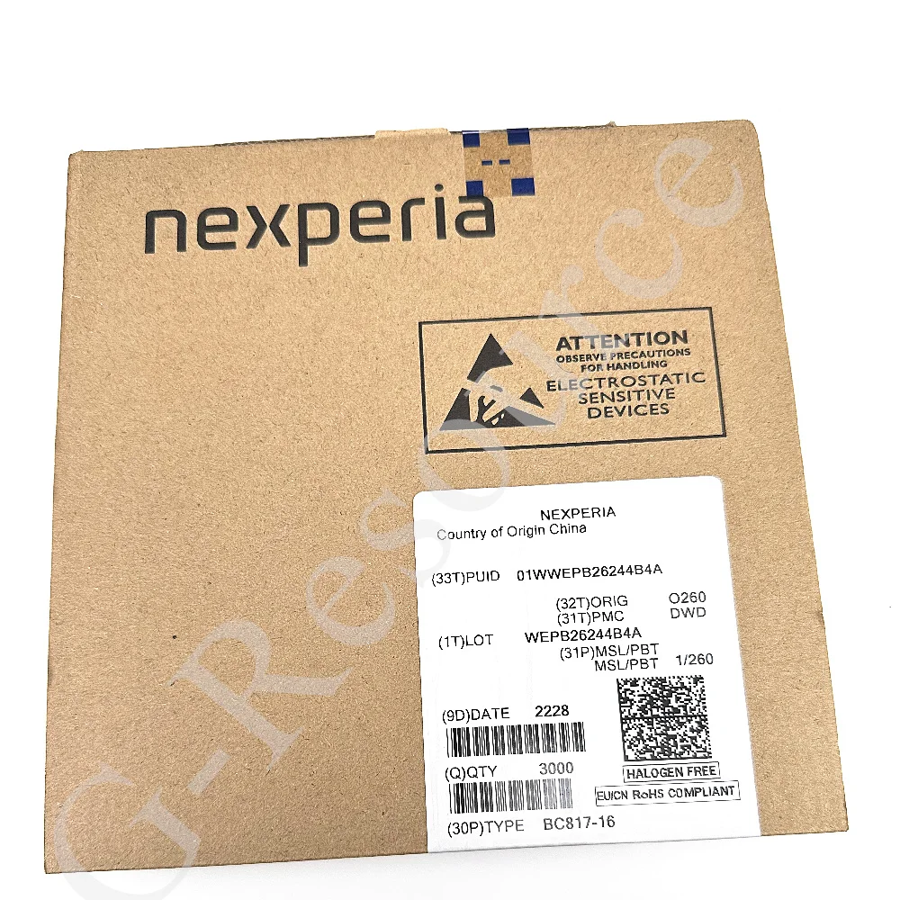 (100PCS) BC817-16,215 SOT-23 (Marking 6AW) 45V/500mA NPN patch triode