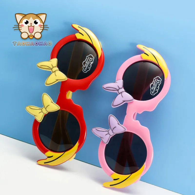 Bird Wings With Bows Polarized KIDS Sun Glasses Cute Cosplay Design Suitable for 2~10 Boy's &Girls Sunshade Eyewear UV400