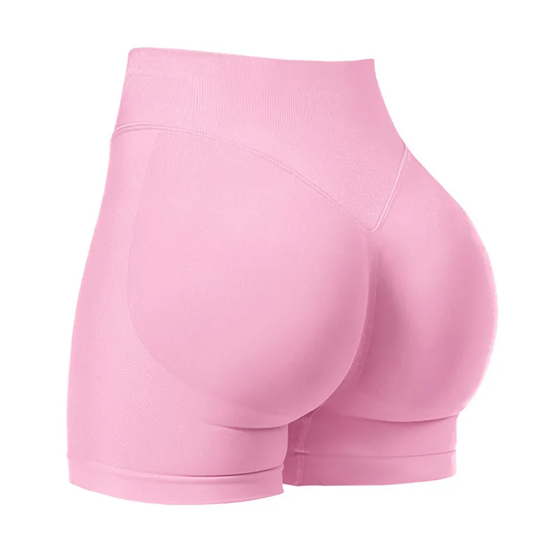 High Waisted Biker Shorts Women Booty Lifting Workout Shorts for Women 3D Seamless Gym Black Color Yoga Cycling Elastic Shorts