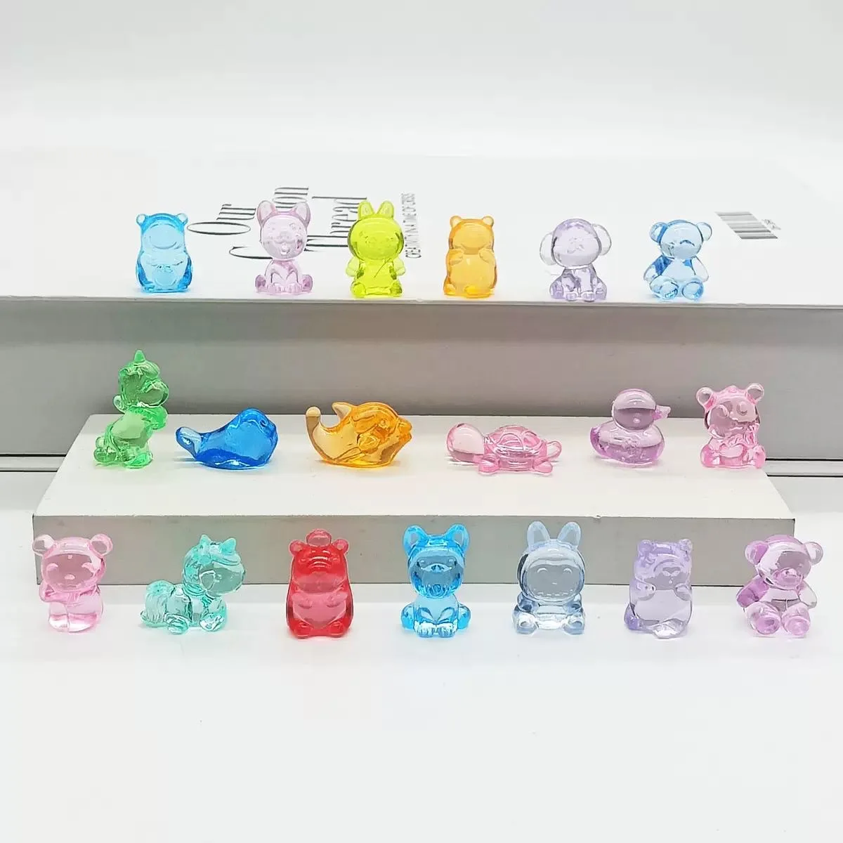 Mini Variety Mixed Cartoon Resin Animal Biological Ornament Creative Home Garden Desktop Teddy Bear Puppy Decoration Toy Gift - view 4