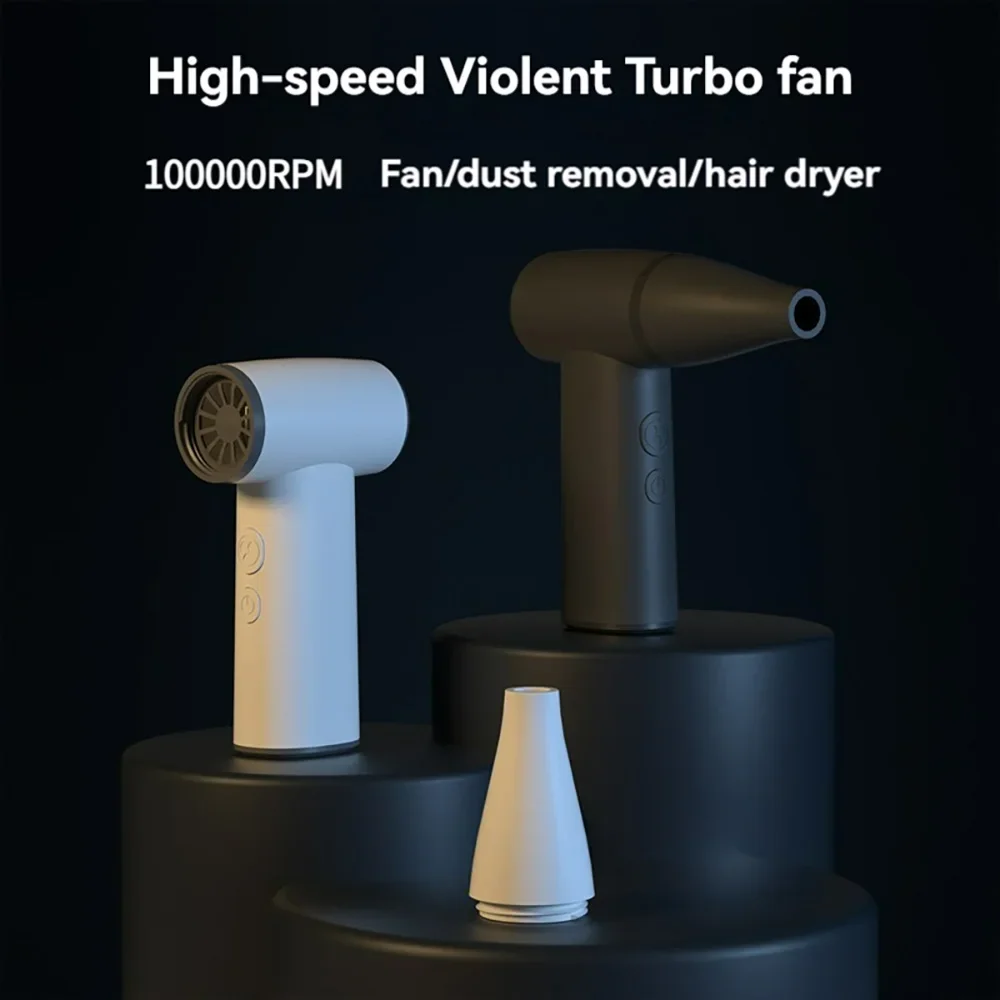 

100000RPM Portable Brushless Motor Violent Fan Handheld High-Speed Turbo Jet Fan Outdoor Blower Wireless Super Powerful 100000