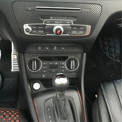 For Audi Q3 8U 2011-2018 Interior Central Control Panel Door Handle Carbon Fiber Stickers Decals Car Styling Accessorie
